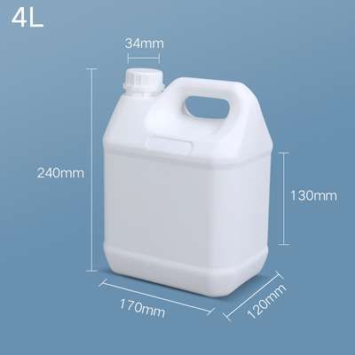 주문 1 갤론 플루오린 Hdpe 병 사각형 제리 캔 스크린 인쇄 온라인 제조