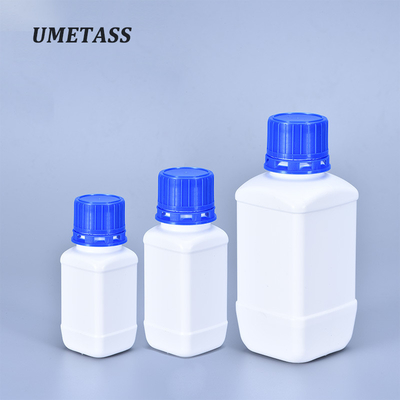 주문 평면 하얀 HDPE 플라스틱 실험실 병 반응기 화학 저장 60ml-250ml 온라인 제조