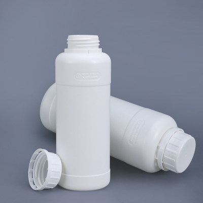 주문 화학 반응기 및 유기 용매 포장을 위한 HDPE 500ml 두꺼운 플루로화 된 병 온라인 제조