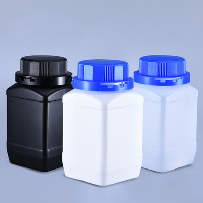 주문 화학 실험 500ml 평면 모양 PE 실험실 반응기 병 플라스틱 나사 뚜?? 온라인 제조
