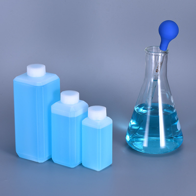 주문 실험실 인쇄 처리용 500ml 이중 벽 플라스틱 HDPE 평면 반응기 병 온라인 제조