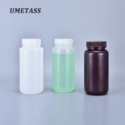 주문 수용 가능한 고객 로고 둥근 PP 500ml 넓은 입 플라스틱 선명한 반응기 병 컨테이너 온라인 제조