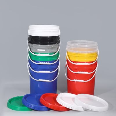 주문 1-5L 용량 플라스틱 세탁 버킷 모래 장난감 컨테이너 손잡이 뚜?? 로 사용자 지정 로고 온라인 제조