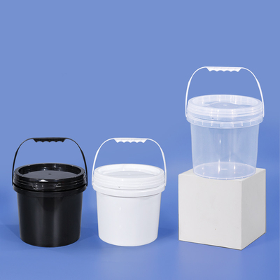 주문 1-10L 용량 손잡이와 뚜?? 이 있는 플라스틱 버킷 사용자 지정 로고 식품 등급 페인트 버킷 온라인 제조
