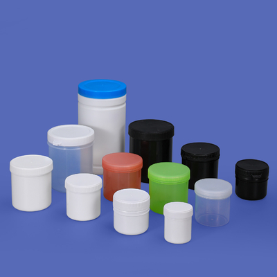 주문 1L 넓은 입 HDPE 플라스틱 잔 용기 음료 꿀 간식 포장 나사 캡 온라인 제조