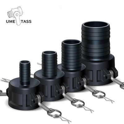 주문 1인치 1.5인치 2인치 플라스틱 펌프 결합 정원 펌프용 1000L IBC 탱크 밸브 어댑터 온라인 제조