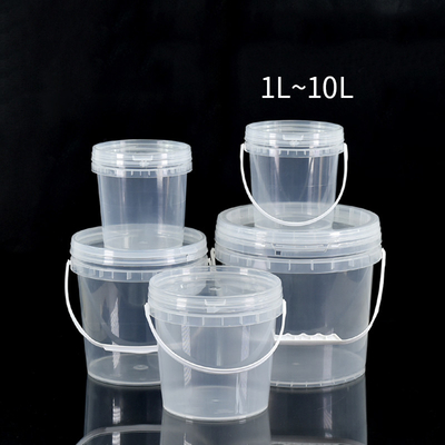 주문 1L-10L 둥근 맞춤 인쇄 된 과자 쿠키 누출 방지 뚜?? 샘플과 선명한 플라스틱 버킷 온라인 제조