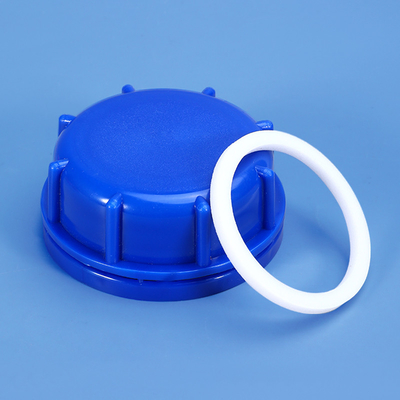 주문 2022 플라스틱 뚜?? 53mm 블루 스크루 캡 뚜?? 5L 제리 캔 사용자 정의 로고 허용 온라인 제조