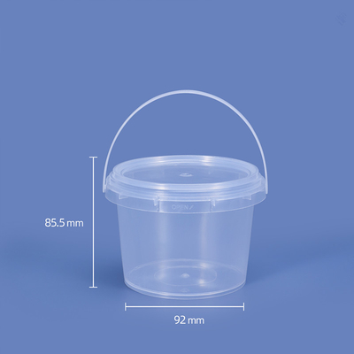 주문 1000ml 둥근 플라스틱 버킷과 뚜?? 세트로 얼음을 스타일로 보관하세요 온라인 제조