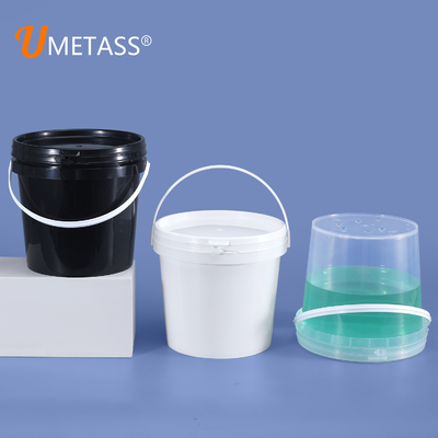 주문 ISO9001SGS 인증 검정 검정 2L PP 꿀과 아이스크림을위한 플라스틱 버킷 UMETASS 온라인 제조