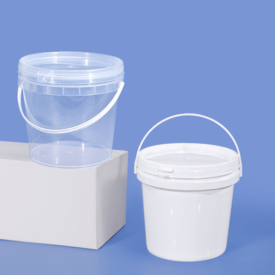 주문 UMETASS 2L 맑은 식품용 플라스틱 버킷 뚜?? 과 손잡이 가출 방지 PP 컨테이너 온라인 제조