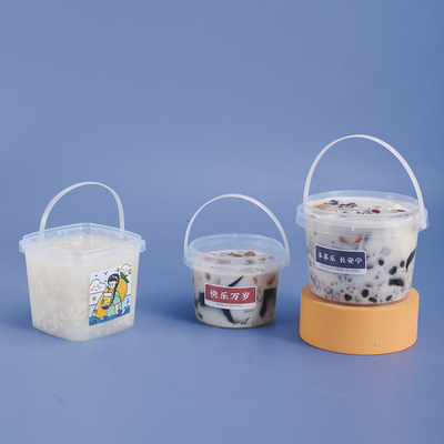 주문 샘플 공급 플라스틱 버킷 저장 280ml 500ml 1000ml 식품 등급 색상 사용자 정의 온라인 제조