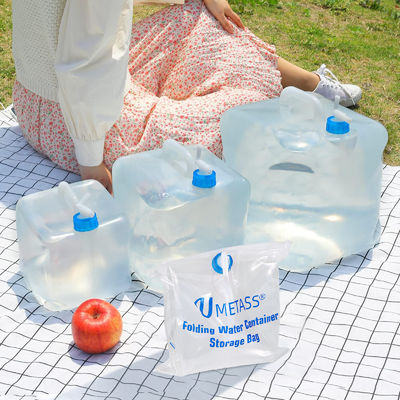 주문 Eco-Friendly 3L Water Container Folding Collapsible Plastic Jerry Can with Faucet Lid 온라인 제조