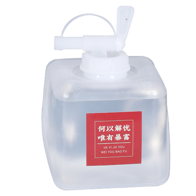주문 야외 캠핑용 평면 5L 10L 20L LDPE 접이성 접이성 액체 운반자 소프트 가방 온라인 제조