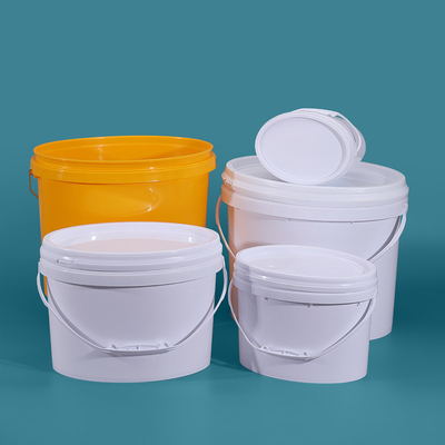 주문 중량 오발 폴리프로필렌 PP 재활용 플라스틱 버킷 6L OEM 온라인 제조