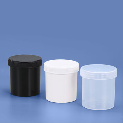 주문 250ml Food Grade Plastic Jars White Black Transparent Small Plastic Pails Canning 온라인 제조