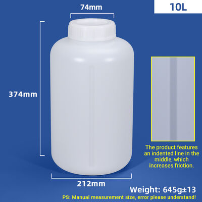 주문 10L 원형 플라스틱 HDPE 병 (홈선 디자인) 온라인 제조