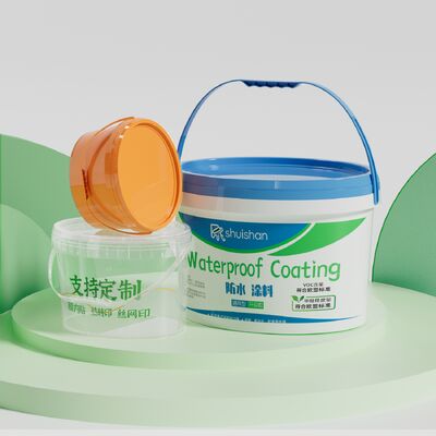 주문 도매 10L 타원형 플라스틱 재활용 저장 페인트 버킷 손잡이와 뚜?? 온라인 제조