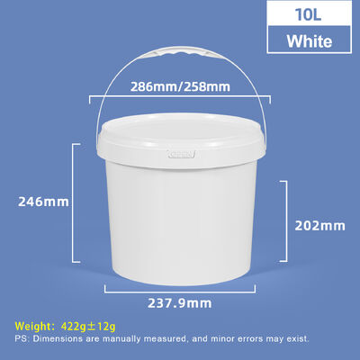 주문 10L 플라스틱 버킷 맑은 둥근 식품 등급 버킷 대량 캔디 팝콘 쿠키 식품 보관 뚜?? 손잡이 온라인 제조