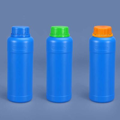 주문 도매 누수 방지 투명 플라스틱 HDPE 병 식품 등급 PE 병 화학 액체용 컬러 도난 방지 캡 포함 온라인 제조
