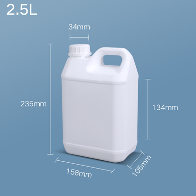 HDPE 평면 플라스틱 세척제 COEX 병 오일 기반 코팅용 패키지 2.5L