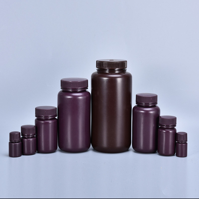 화학 산업용 플라스틱 나사 캡 100ml PP 브라운 앰버 반응기 병