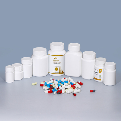 20ml-200ml 빈 약 병 스크루 캡이 있는 포장 HDPE 물질의 둥근 병