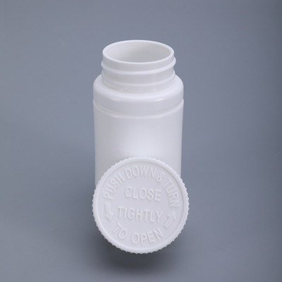 백색 의약품 알약과 함께 어린이 보호 112ml 캡슐 플라스틱 병 빈 용기