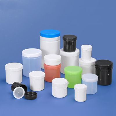 파우더 포장 HDPE 용기 넓은 입과 밀폐 된 나사 목