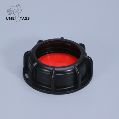IBC 탱크 밸브 뚜?? 어댑터 PP 플랜지 연결 및 제거 가능한 가스켓과 함께 60mm 얇은 스레드 플라스틱