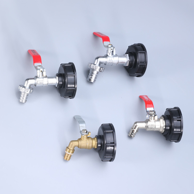 맞춤형 지원 OEM IBC 탱크 어댑터 홈 정원 Hose 탭 스레드 청동 볼 Bibcock