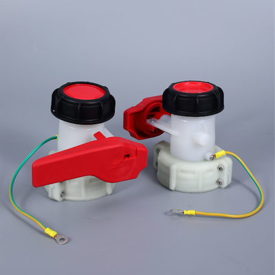 구조 나비 밸브 미디어 물 DN50 75MM IBC 물 탱크에 플라스틱 HDPE 밸브