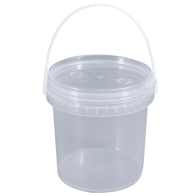 750ML 원형 흰색/투명한 유고르트 용 재사용 PP 플라스틱 버킷 병