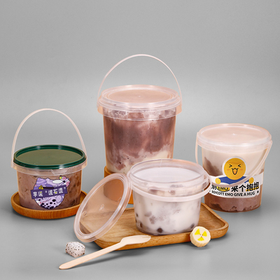 우리의 16oz 버터 스프레드 박스 350ml-700ml 플라스틱 버킷으로 맛있는 아이스크림을 즐겨보세요