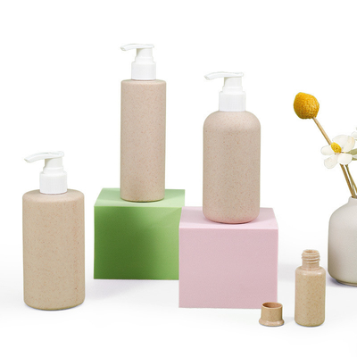 펌프 및 밀짚 체질 소재로 100ml-500ml 재활용 할 수 있는 로션 샴푸 분배기