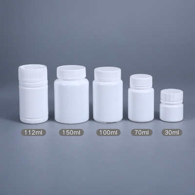 70ml HDPE 플라스틱 약국 빈 약 병 대량 둥근