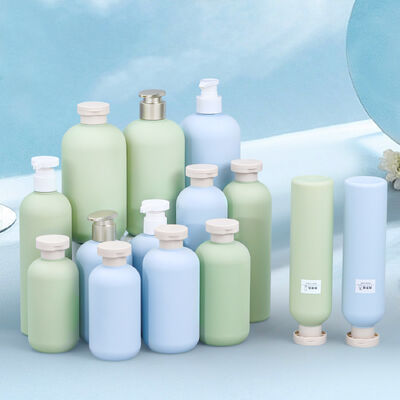 Macaron-colored Cosmetic Empty Bottle 100~500ml Refillable Cosmetic Bottles with Pump or Flip Top Cap