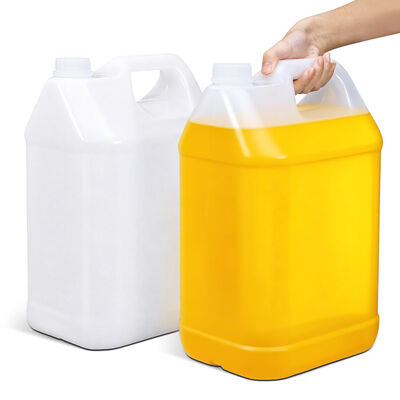 10L HDPE Plastic Jerry Can for Oil Water Wine and Spice Transport In Mold Label Printing White Black Blue Translucent Plastic F-Style Jug