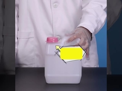 1 리터 평방 플라스틱 젤리 캔 스크루 뚜?? 로 화학 용품에 내구성 있고 오래 지속된다